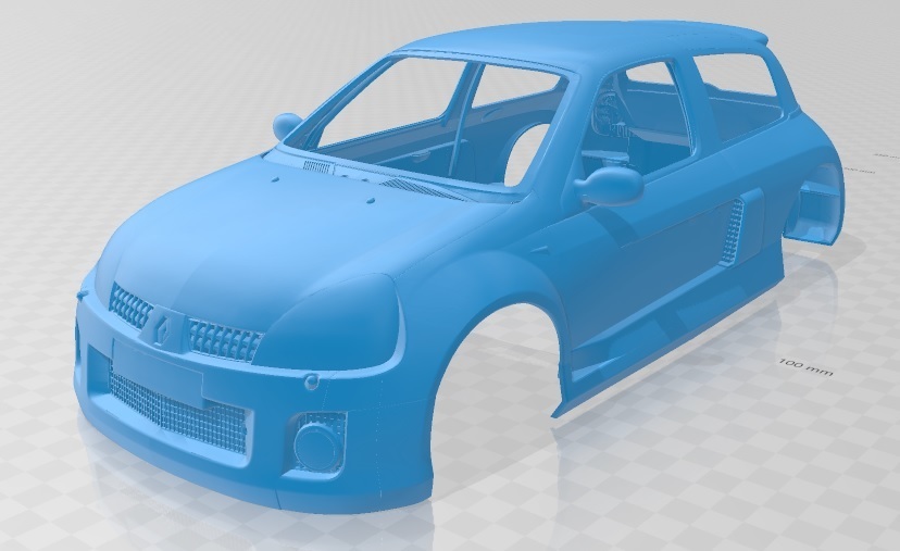 STL file Renault Clio Sport V6 2003 Printable Body Car・3D printing ...